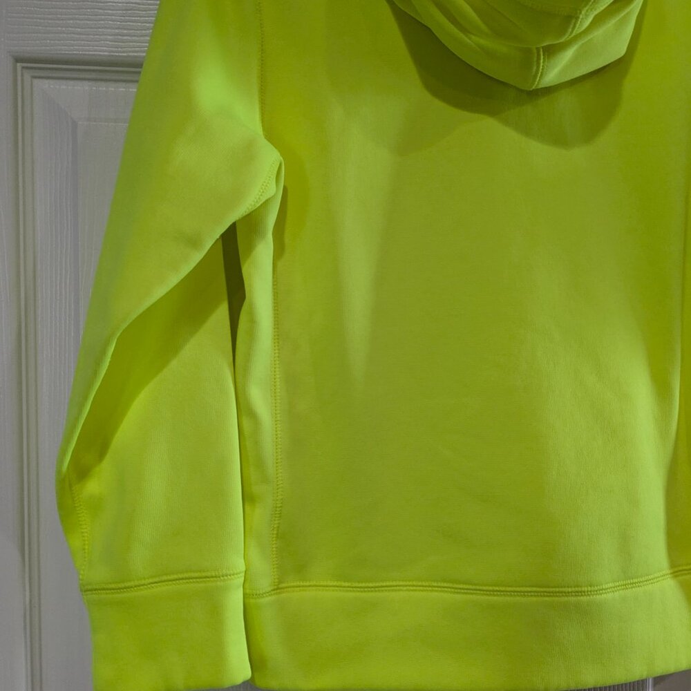 Nike Kids Pullover Hoodie Size Medium, Neon Green, Pink Swoosh, Therma-Fit - Picture 11 of 16